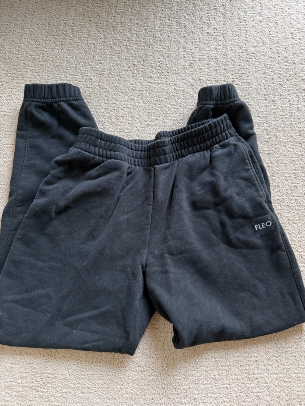 Fleo Black Sweat Joggers